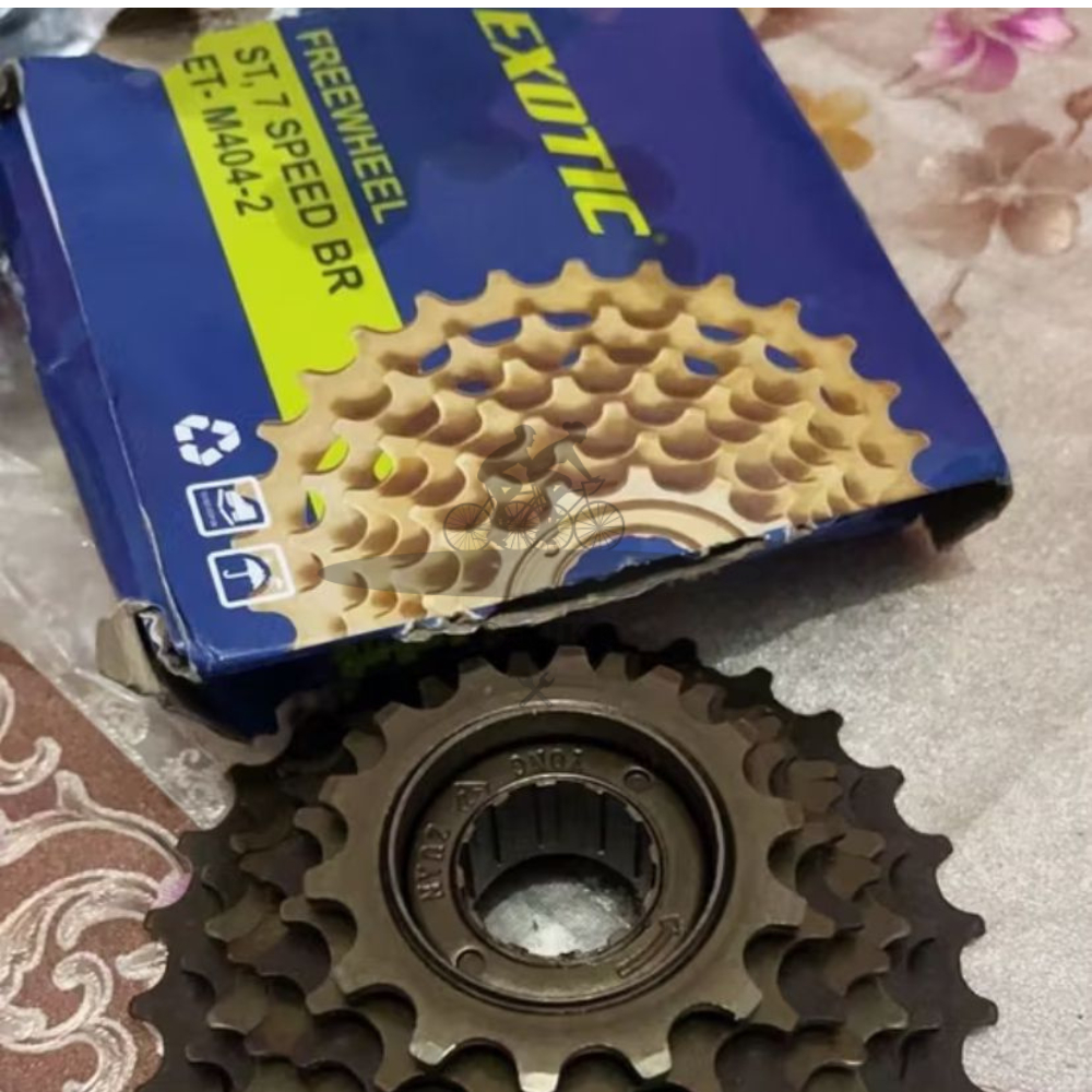 [ S.BIKE ] Freewheel Gear Gir Susun Belakang Sepeda 7 Speed Drat Ulir Exoticc MTB Federal Lipat Bala