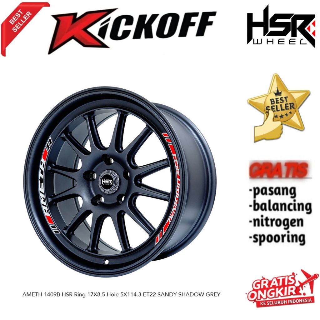 Velg mobil variasi venom R17 alphard,camry,innova,xpander,crv,terios,voxy,ertiga dll HSR AMETH