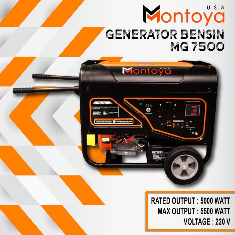 Genset Bensin 5000 Watt MG 7500 Montoya USA Technology / Genset 5000 Watt