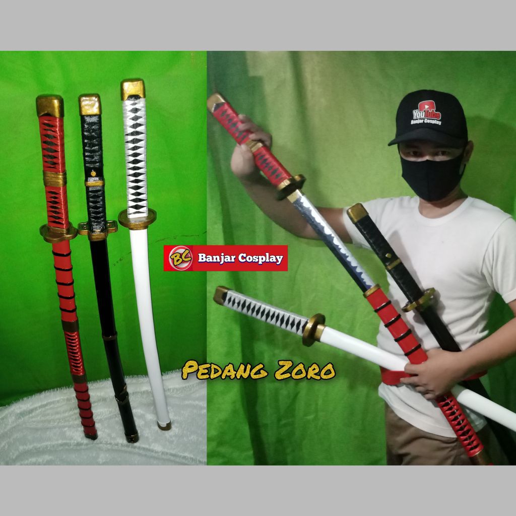 Pedang mainan cosplay zoro