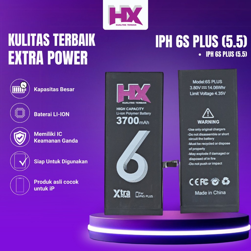 BATTERY HX IPHONE 6S PLUS (5.5)