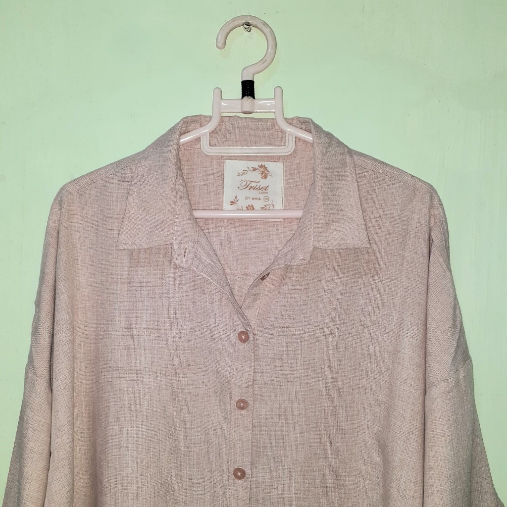 preloved kemeja tunik oversize triset