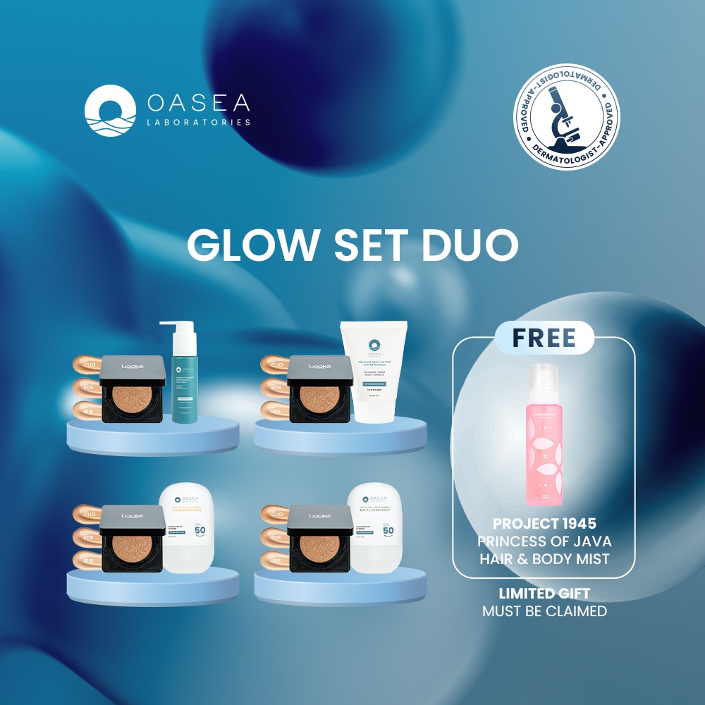 [Oasea x Looke] Glow Set Duo (Oasea Squalane Multi-Action Cleansing Balm 75 g/Tinted Sunscreen Matte