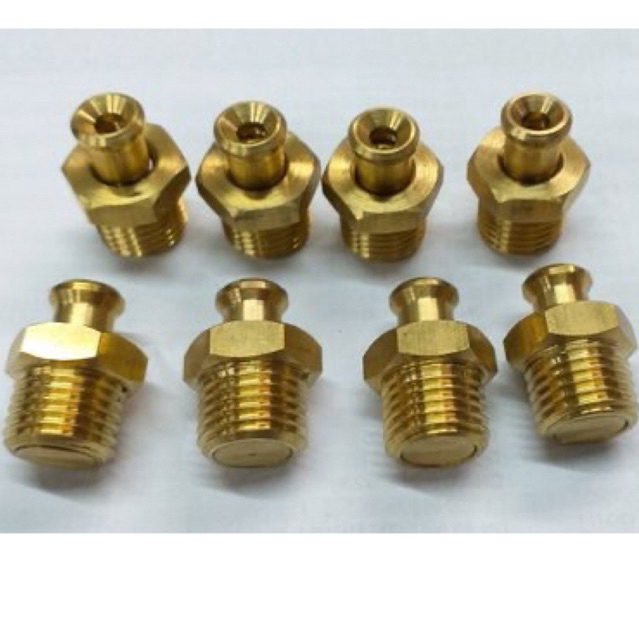 nepel pentil air shaft drat 1/8”inch kuningan