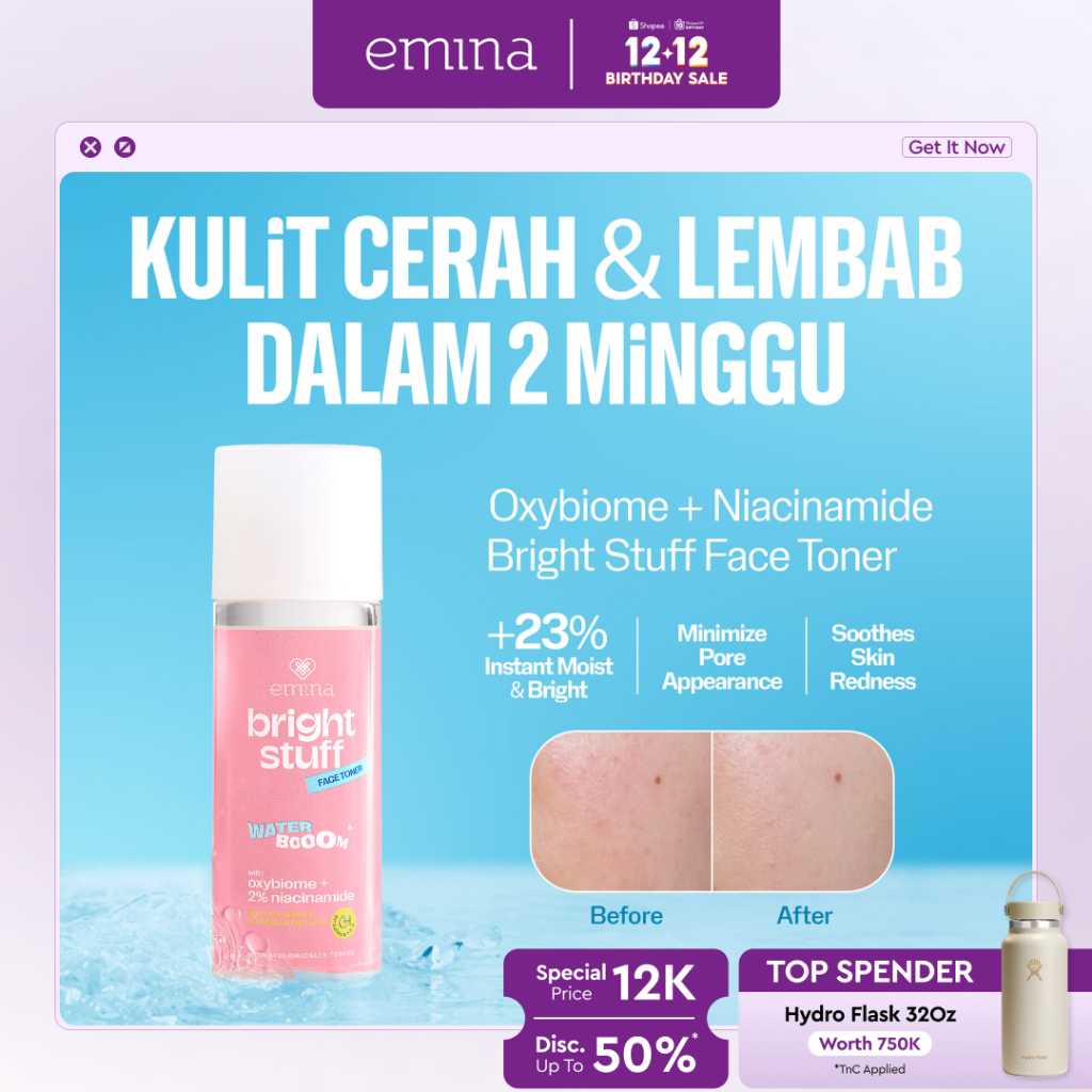 NEW Emina Bright Stuff Face Toner - Toner Wajah Cerah Glowing