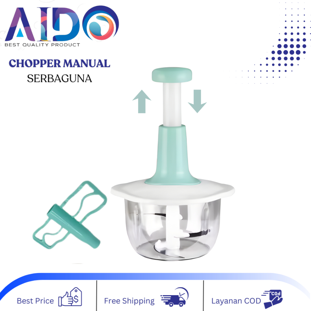 CHOPPER PENGGILING DAGING / BUMBU MANUAL Blender Penggiling Daging Manual-Chopper Pencacah Bumbu
