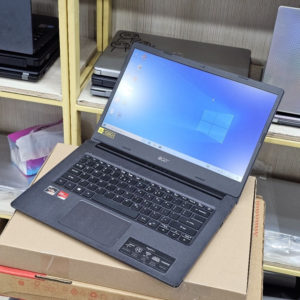 LAPTOP ACER ASPIRE 3 A314-22 AMD RYZEN 3-3250U RAM 8GB SSD 256GB SECOND TERBAIK