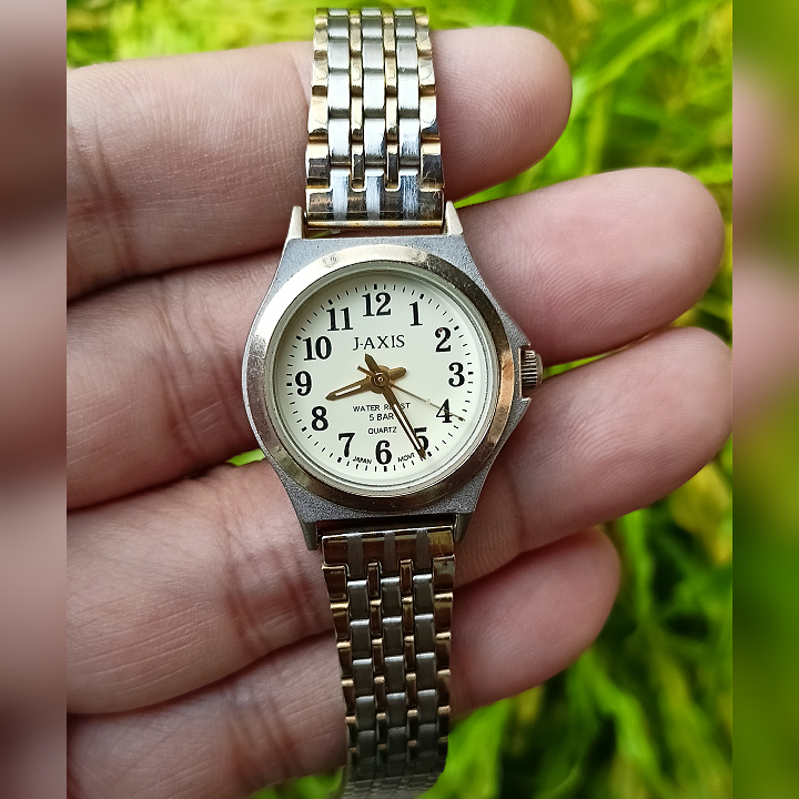 JAXIS NAL52 WHITE SILVER Second Original | Jam Tangan Wanita Preloved