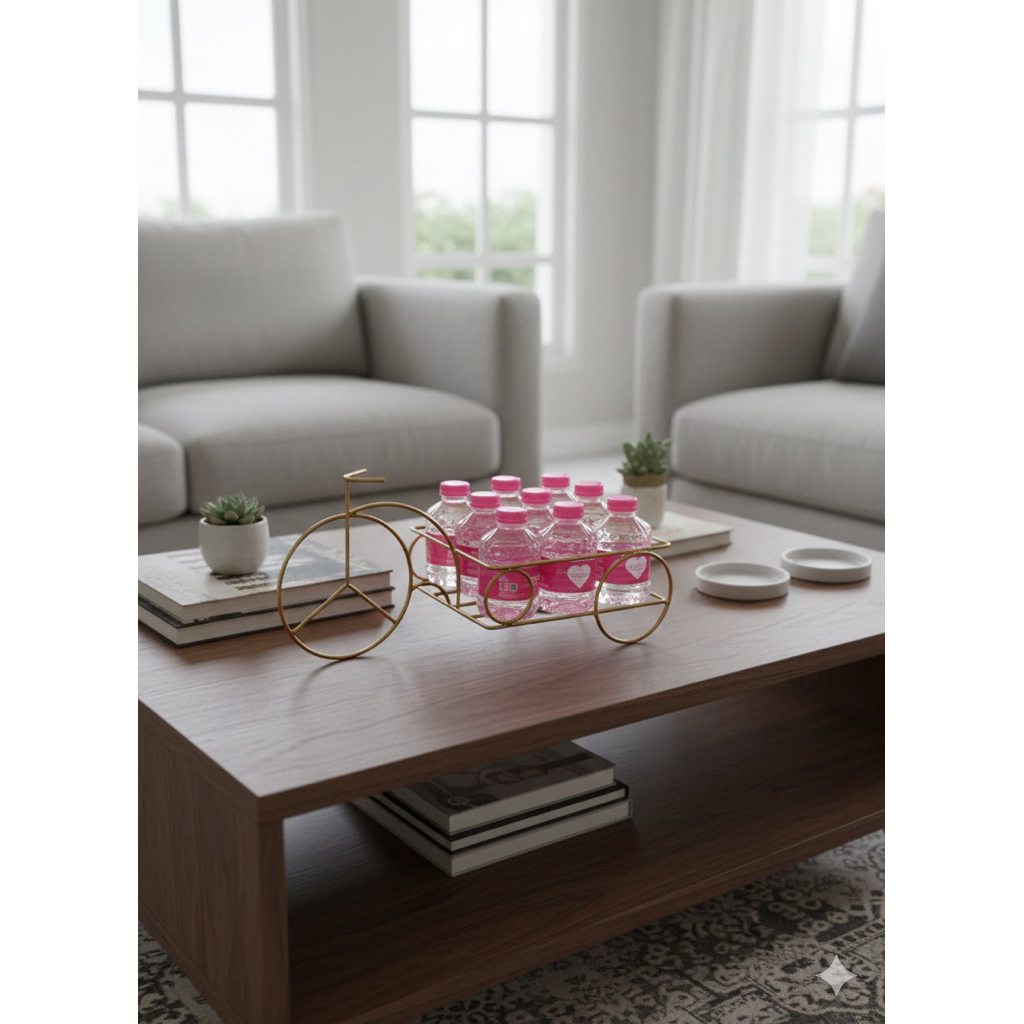 Rak minuman aqua snack tisu buat lebaran besi serbaguna