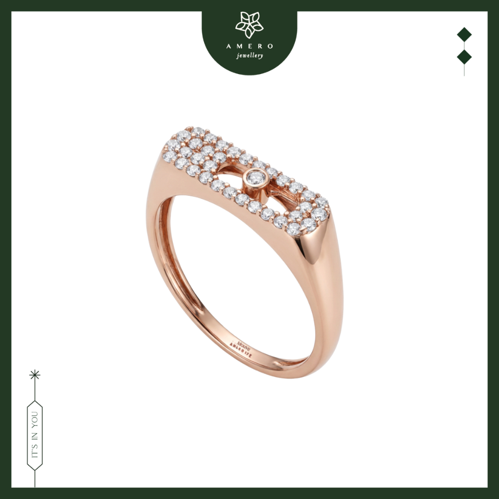 Cincin Emas 17K Mouve MR-89 Amero Jewellery