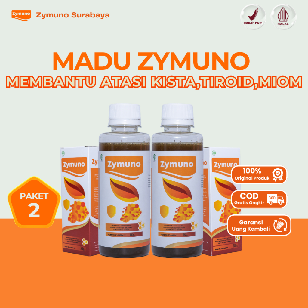 Zymuno - Solusi Atasi Tiroid, Miom & Kista Original 2 Botol