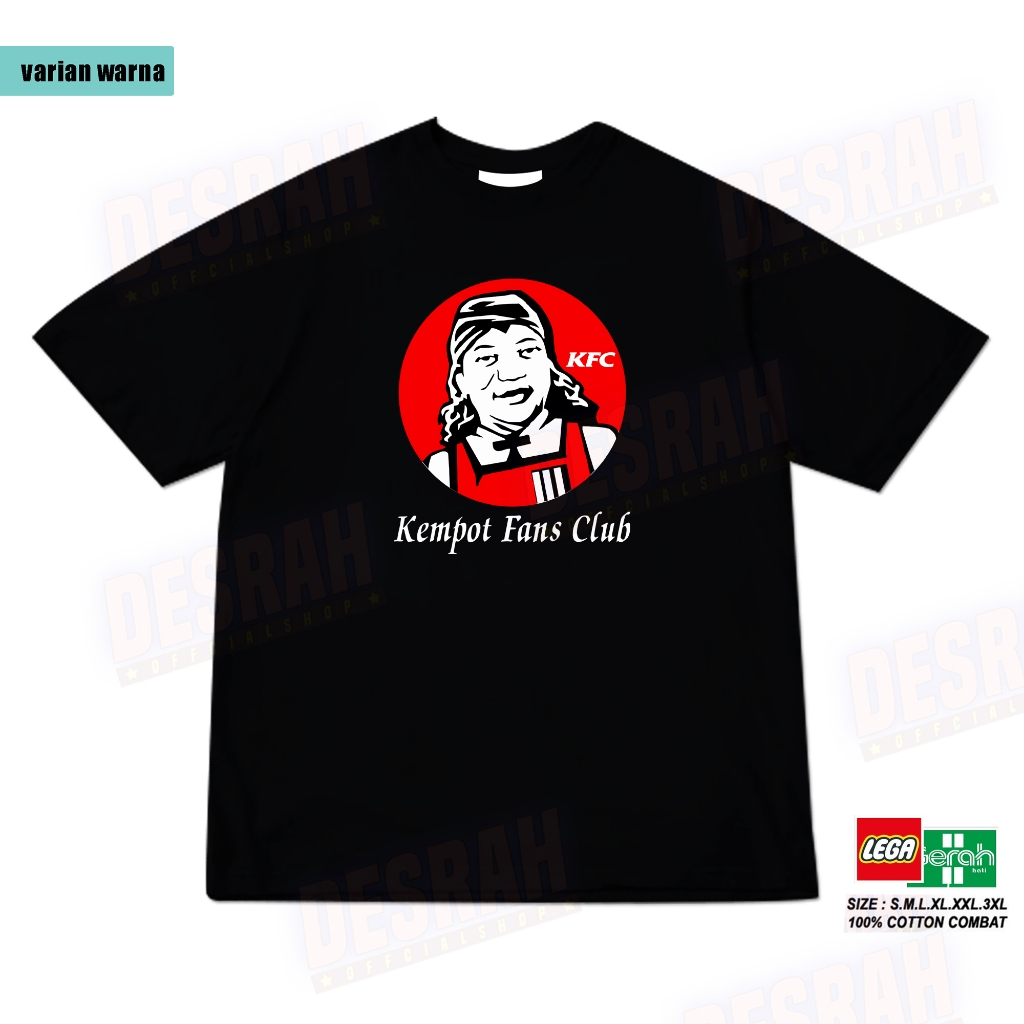 kaos Plesetan parodi KEMPOT Fans Club 100% katun / kaos didi kempot / kaos dangdut / kaos koplo
