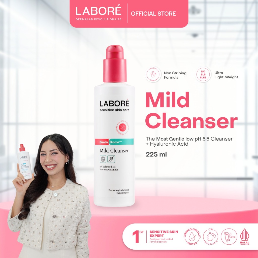 [Abel's Pregnancy Kit] LABORÉ Sensitive Skin Care GentleBiome™ Mild Cleanser 225ml - Face Wash Sabun