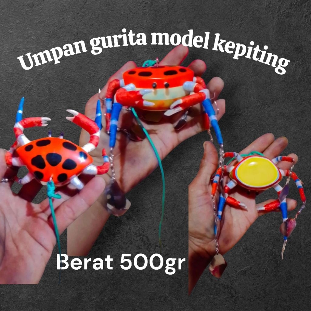 umpan pancing gurita model kepiting tutul