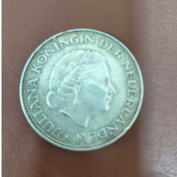 Coin Silver 1 Gulden 1957 Juliana