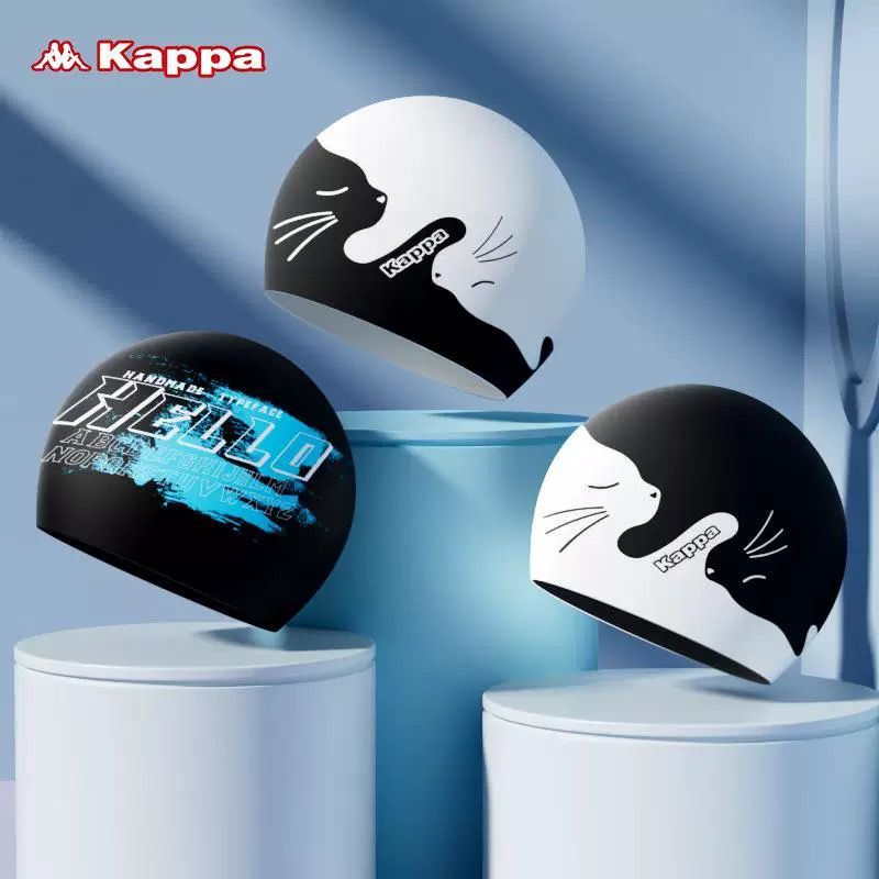 KAPPA Swim Cap Anti Air Silikon | Topi Renang Elastis Nyaman untuk Pria & Wanita
