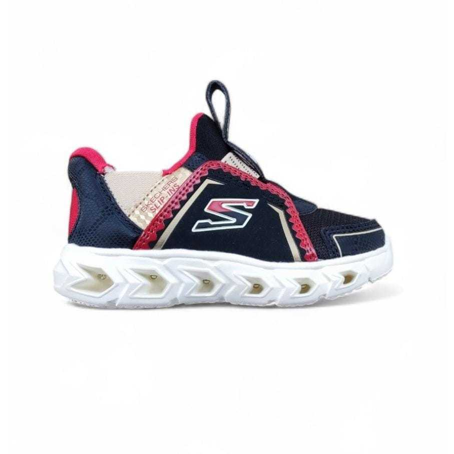 Skechers sepatu sneakers anak S Lights Hypno Flash 2.0 Black original BNIB