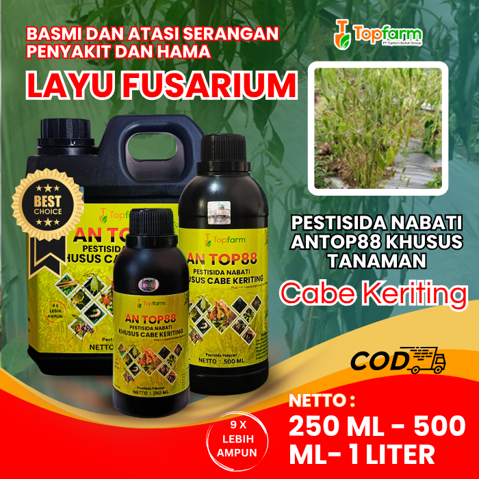 Obat Cabe Topfarm / Obat Layu Cabe Paling Ampuh / Obat Layu Lier Cabe Merah Keriting /  Obat Cabe Ja