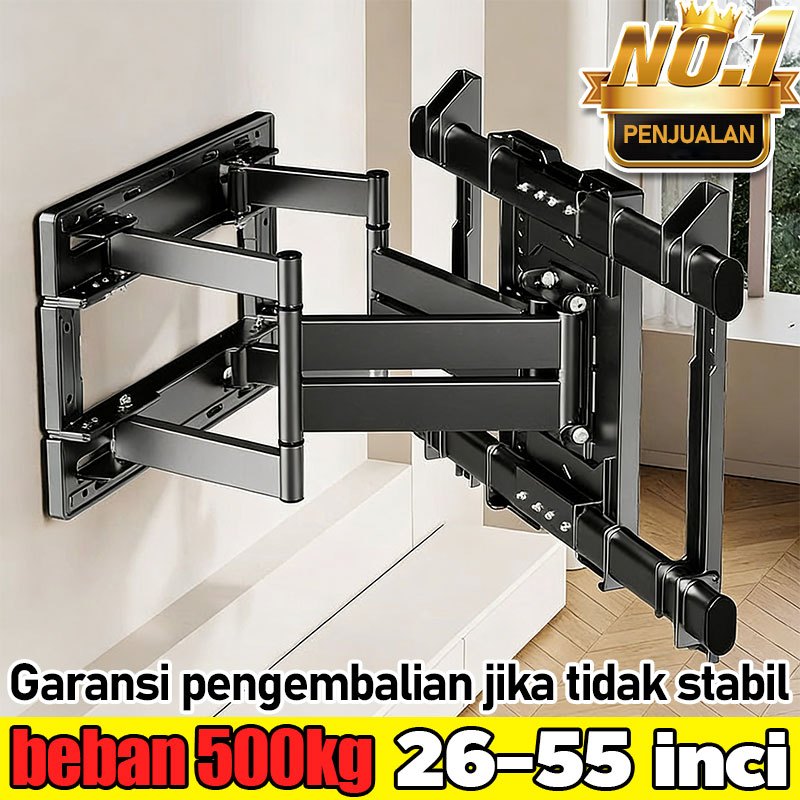 bracket tv 32/43/50/55 inch bracket tv standing 360° putar bracket teleskopik
