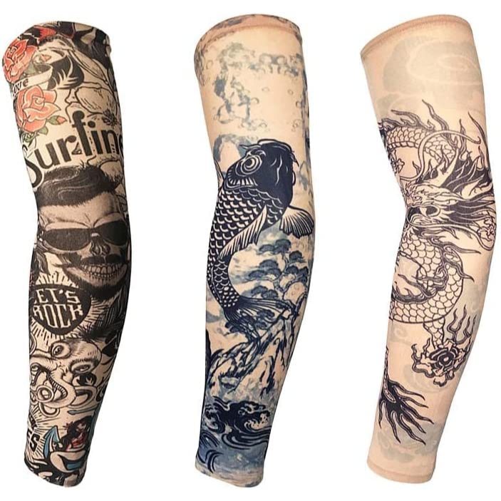 3 Pasang Manset Lengan Tato Motif Terbaru Keren Sleeve Pria Wanita
