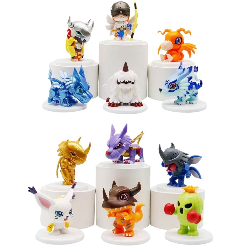 Figure Set Chibi Digimon Adventure Agumon Wargreymon