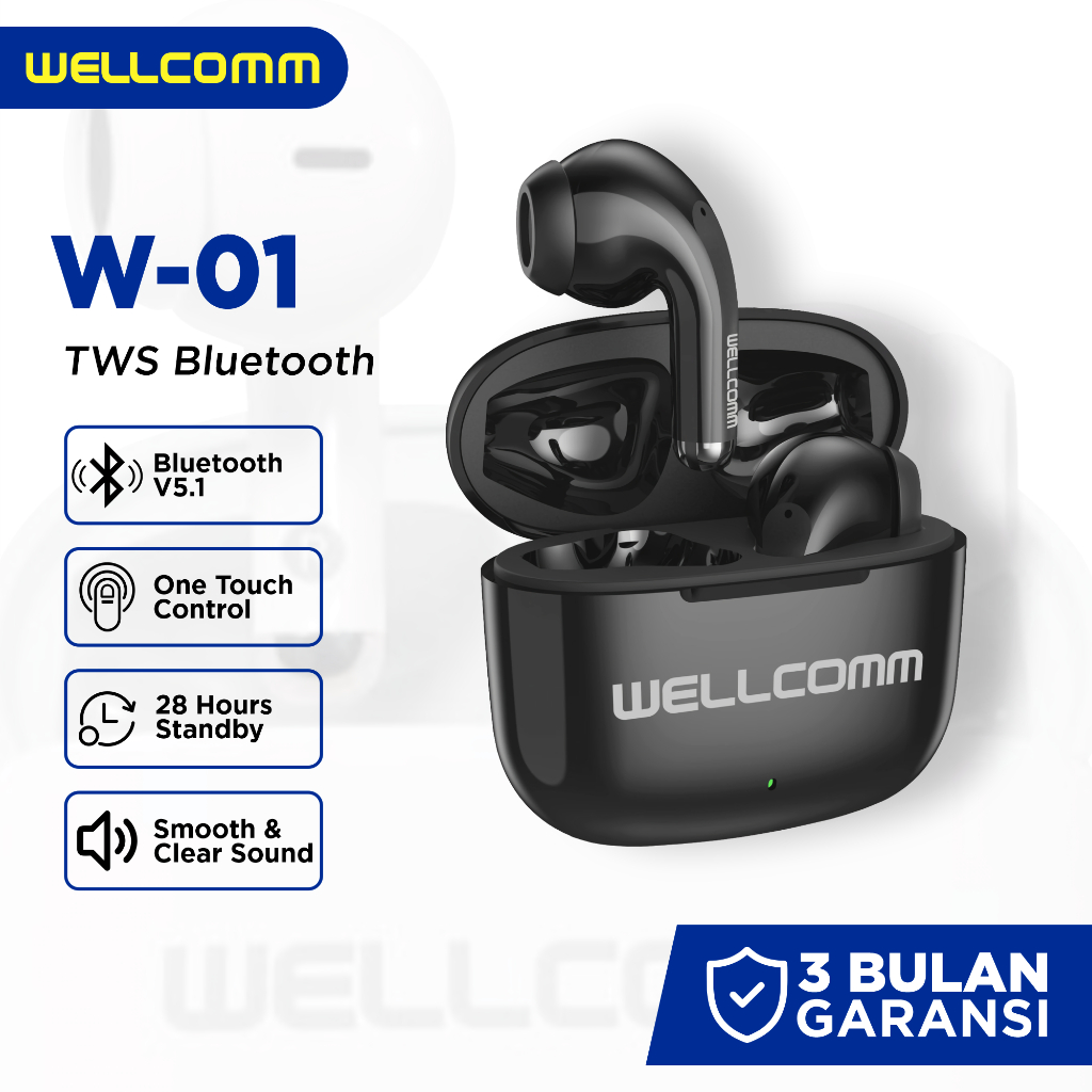 Wellcomm Headset W-01 TWS Bluetooth
