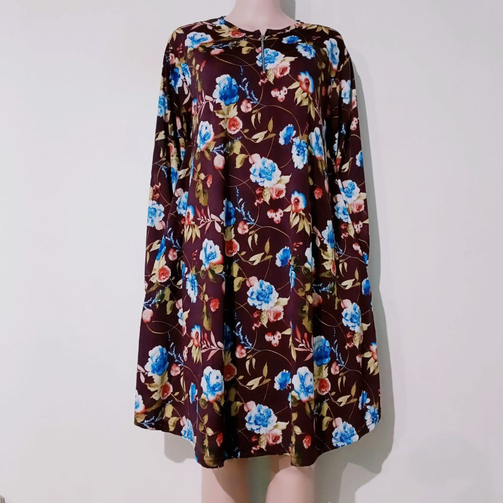 Daster/tunik busui super jumbo bahan jersey korea