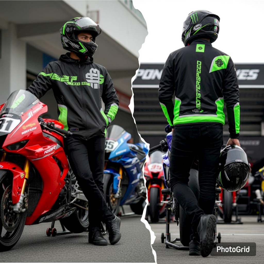 Jaket Racing Terbaru Bahan Jersey Tebal