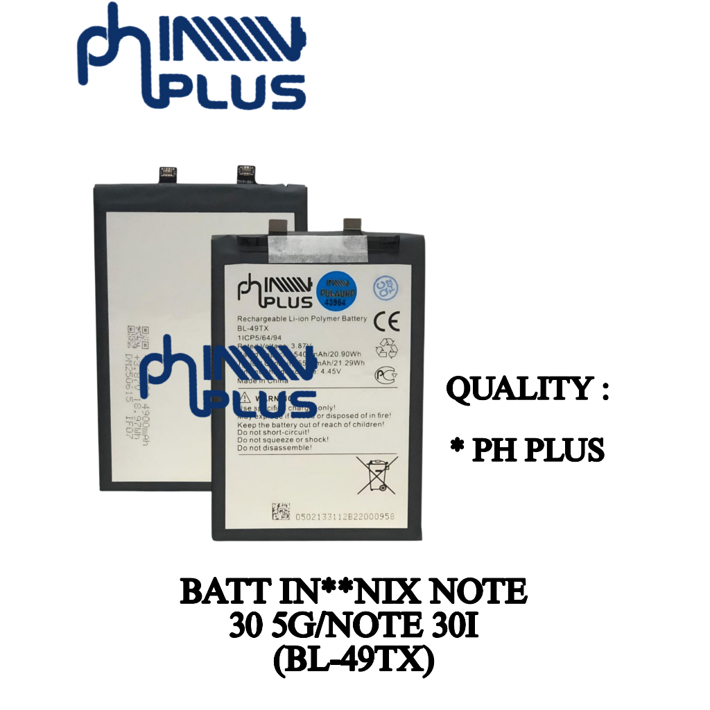PH PLUS _ SBY Battery Note 30 5g / Note 30i (Bl-49tx)