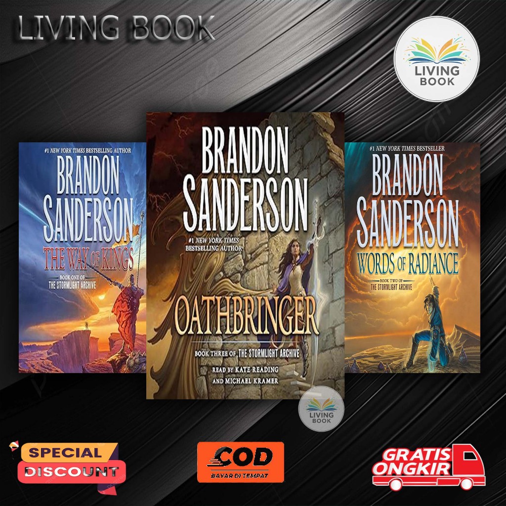 The Way of Kings | Words of Radiance| | Rhythm of War | The Stormlight Archive (5 book series) by Br