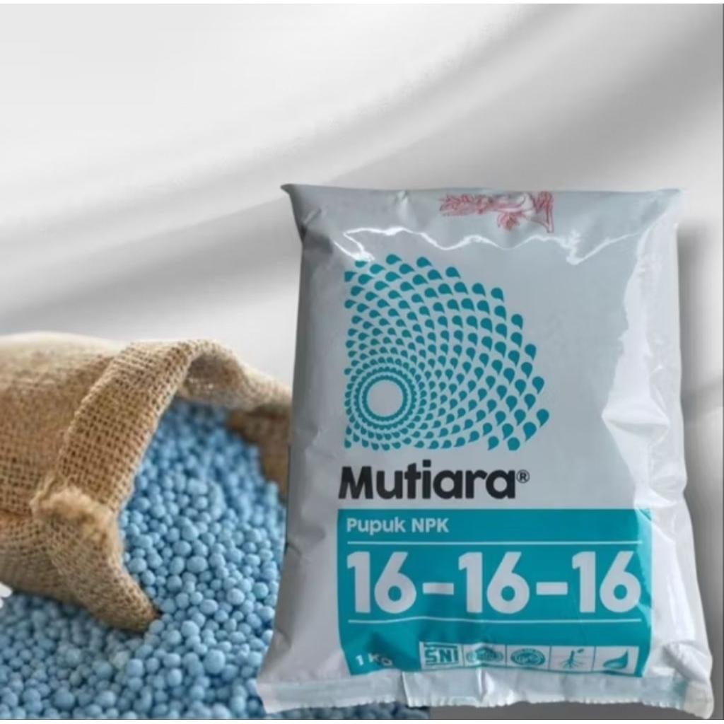 Mutiara Pupuk NPK 16-16-16 Mutiara Serbaguna Pertumbuhan Tanaman Sayuran Buah