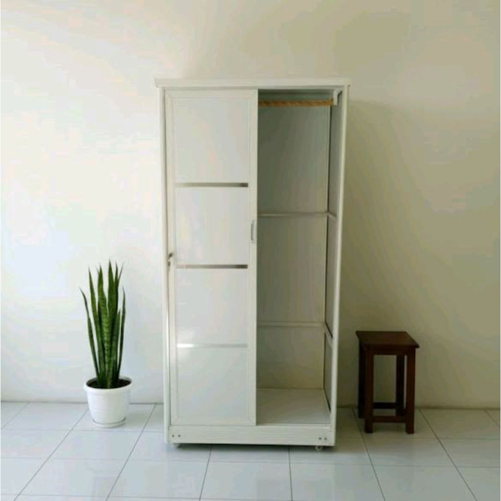 Lemari gantung 2 pintu / Lemari Pakaian / Lemari Aluminium Acp / Furniture / kukuhkaryafurniture / k