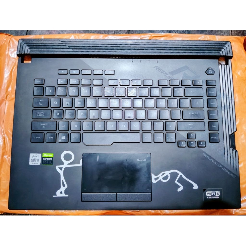 Frame keyboard laptop ASUS ROG STRIX SCAR 15 G532 G532LWS G532LV G532 LWS G531GW Normal original bek