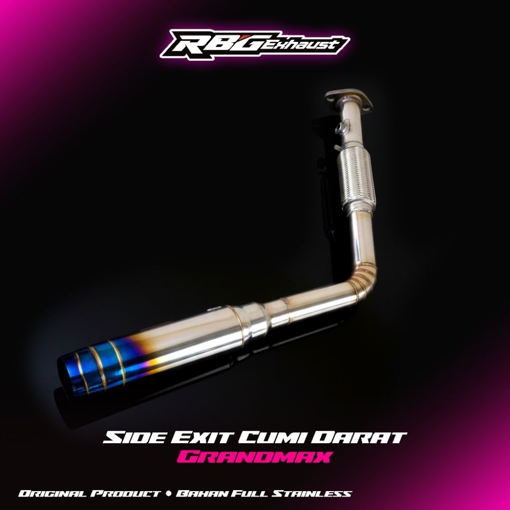 KNALPOT CUMI DARAT GRANDMAX BUANG SAMPING BRONG+FLEKSIBEL RBGEXHAUST