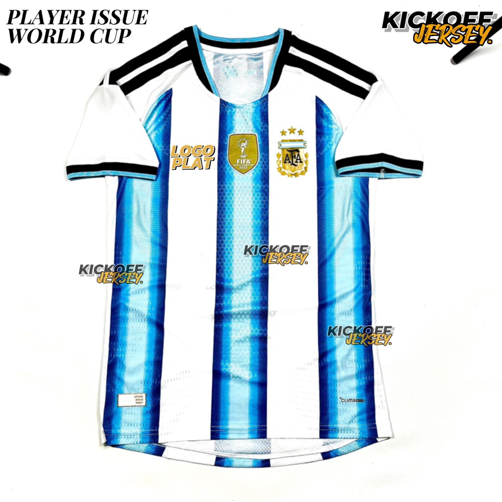 (PLAYER ISSUE) JERSEY PIALA DUNIA ARGENTINA HOME PI WORLD CUP 2026 2027 FULL PATCH 26/27