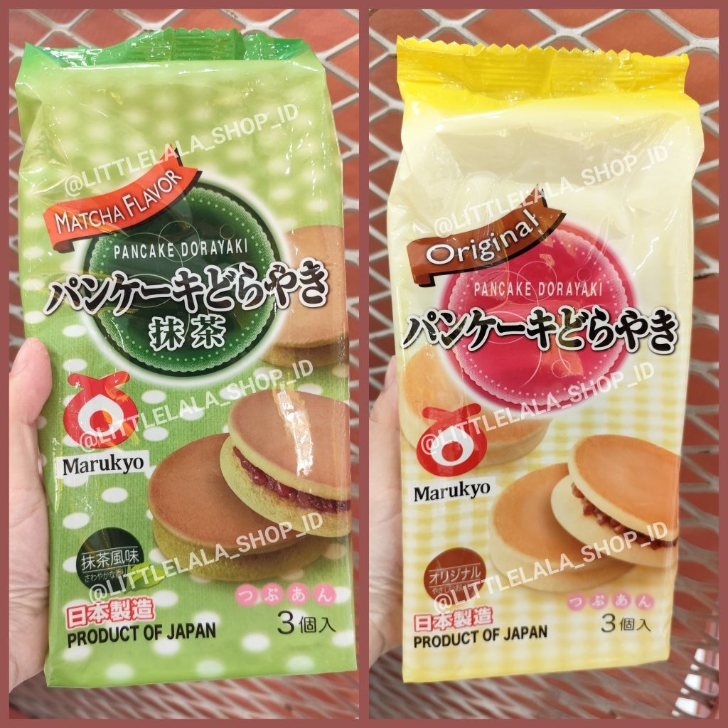 Marukyo Pancake Dorayaki khas jepang/japanese dorayaki isi 3pcs/snack khas jepang