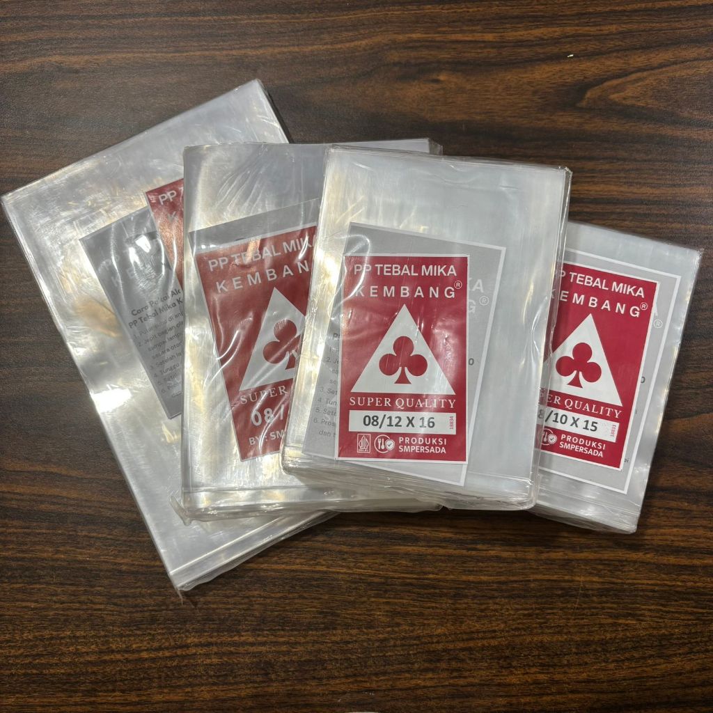 Plastik PP Tebal Mika 0.8 | Plastik PP Bening isi 500 Gram