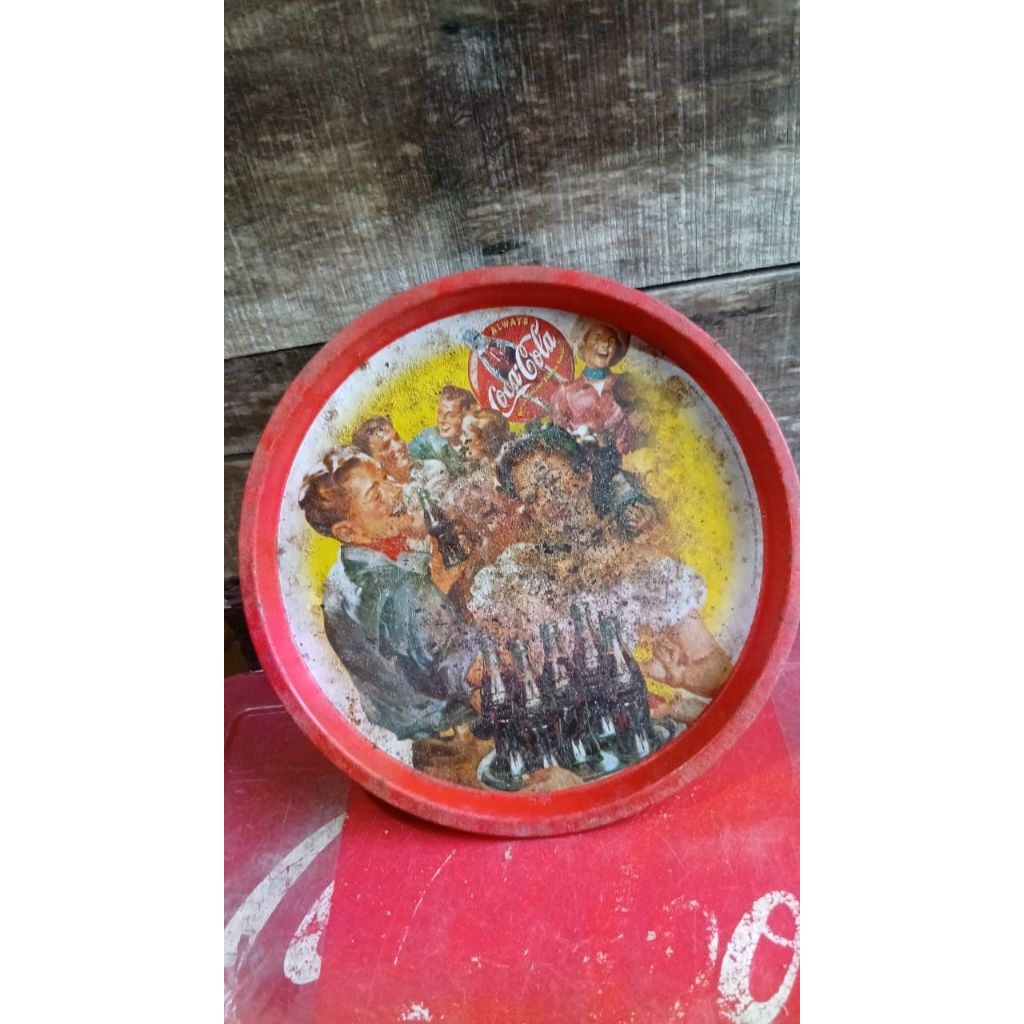 iklan seng coca cola 95rb  jadul antik kuno lawas vintage display anggap mati