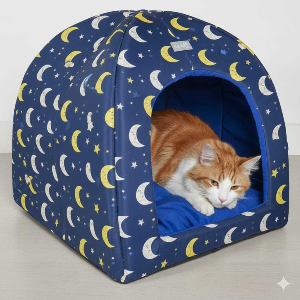 Kasur kucing Tenda Tempat Tidur Kucing 45x45 Motif Lucu