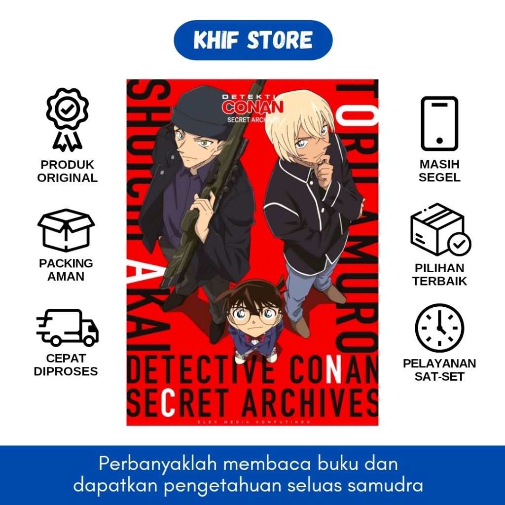 Buku Komik Detektif Conan Secret Archives Vol. 2 Shuichi Akai & Toru Amuro by Aoyama Gosho