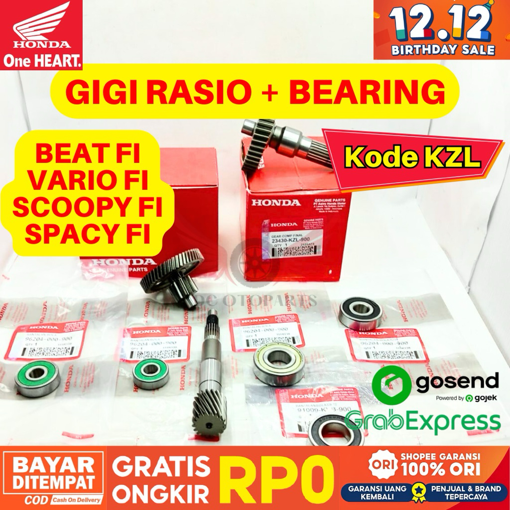 KZL GIGI RASIO BEAT FI ORIGINAL AHM HONDA, GIGI RASIO ORIGINAL SCOOPY FI, GIGI RASIO VARIO, GIGI GAR
