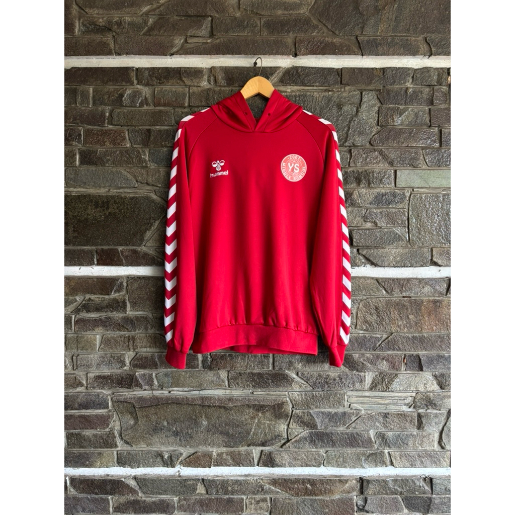 Hummel • Tapped Pullover Hoodie Denmark Template Size XL fit L (68x57cm) Preloved Used Second