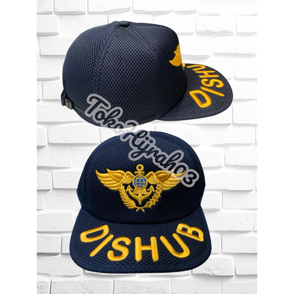 TOPI JARING DISHUB TERBARU TOPI KERJA DISHUB TOPI LAPANGAN DISHUB WARNA NAVY TOPI JARING DINAS PERHU