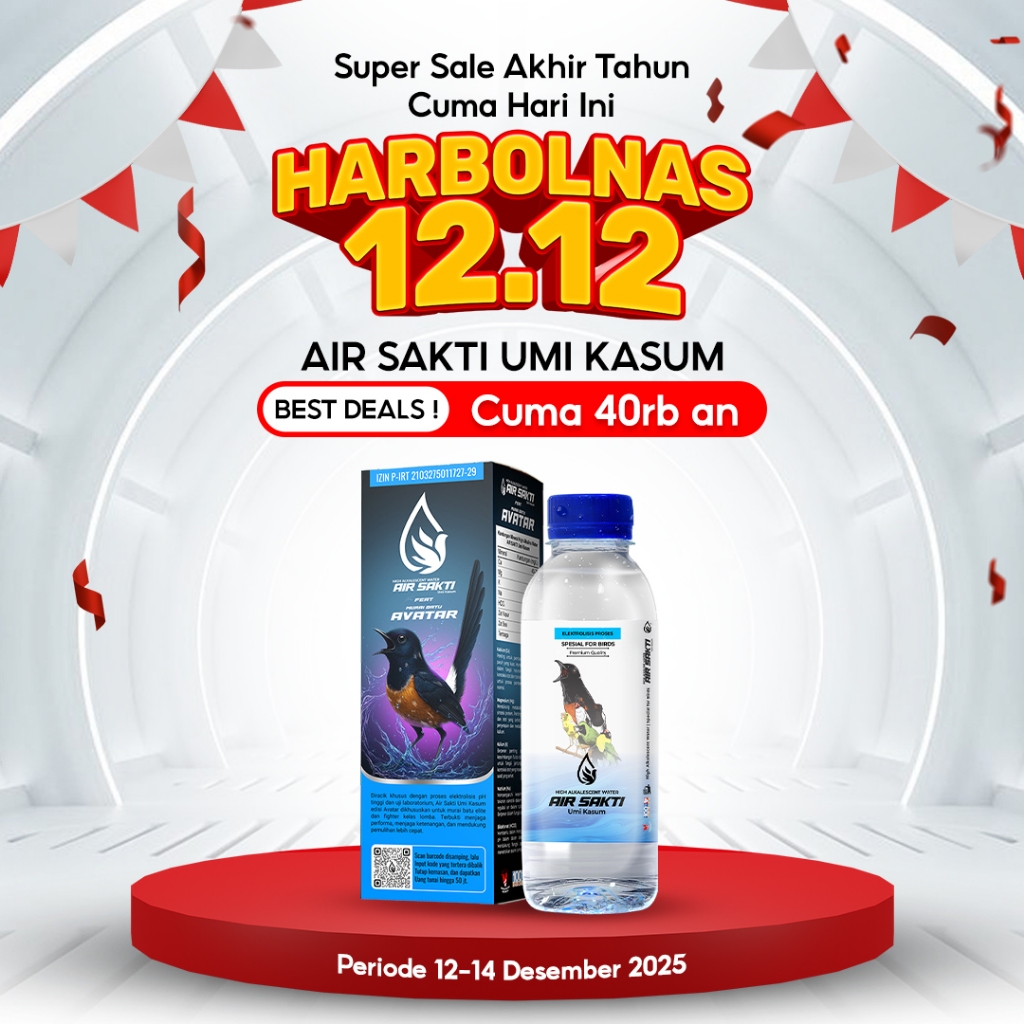 Air Sakti Umi Kasum Air Burung Murai Batu Ekor Panjang Trotol Jantan Gacor | Air Minum Burung Juara