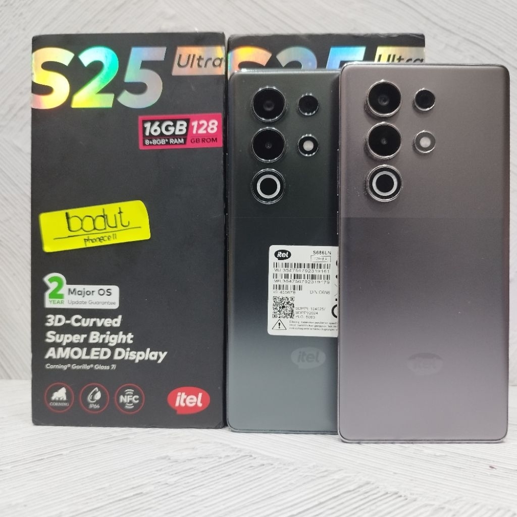 ITEL S25 ULTRA 8/256 8/128 GB HP SECOND BEKAS FULLSET