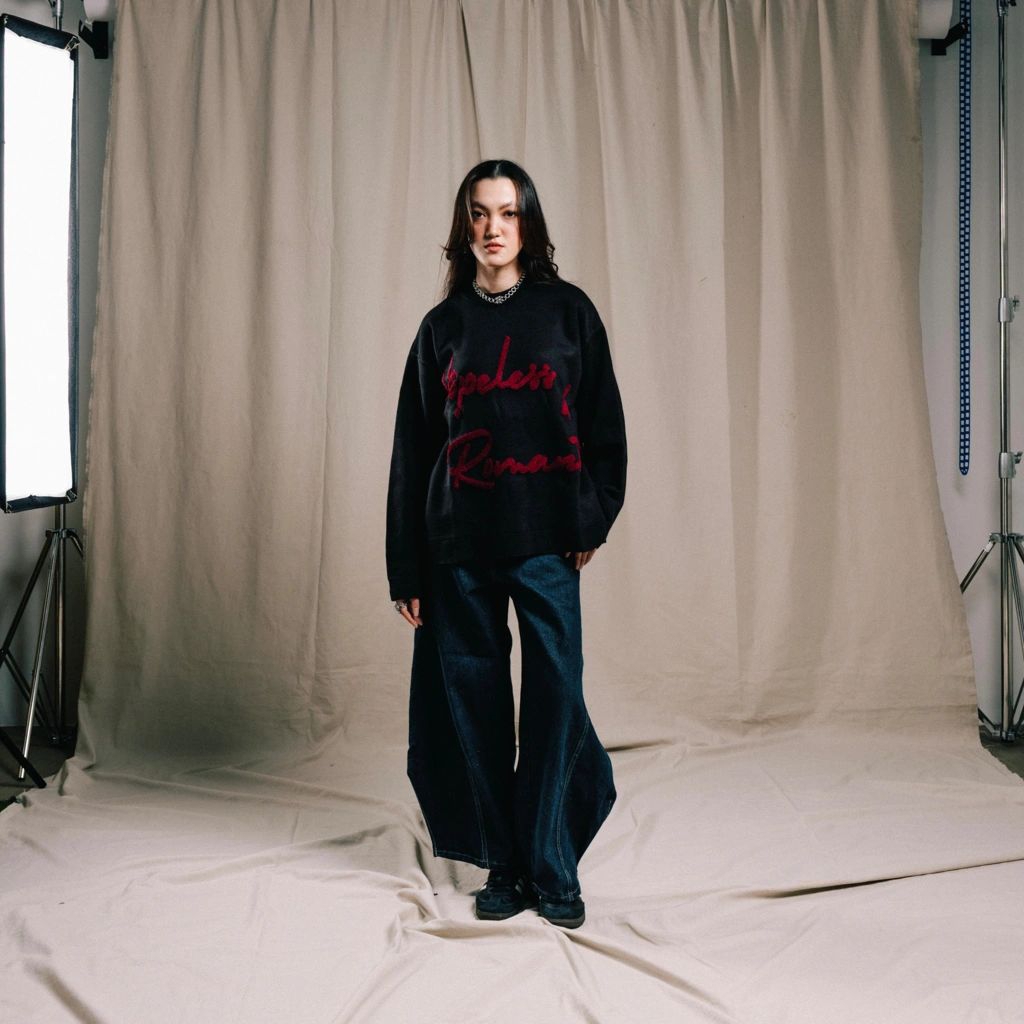 [ORIGINAL & MURAH] PRAEDAE KNITWEAR HOPELESS de ROMANTIC Black | Hoodie Hopeless Romantic White V2