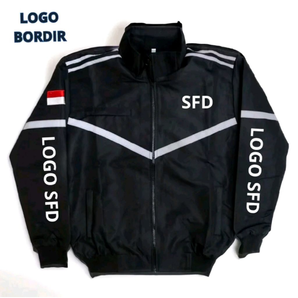 COD jaket bomber Shope food hitam/ jaket driver online/ jaket terlaris dan termurah