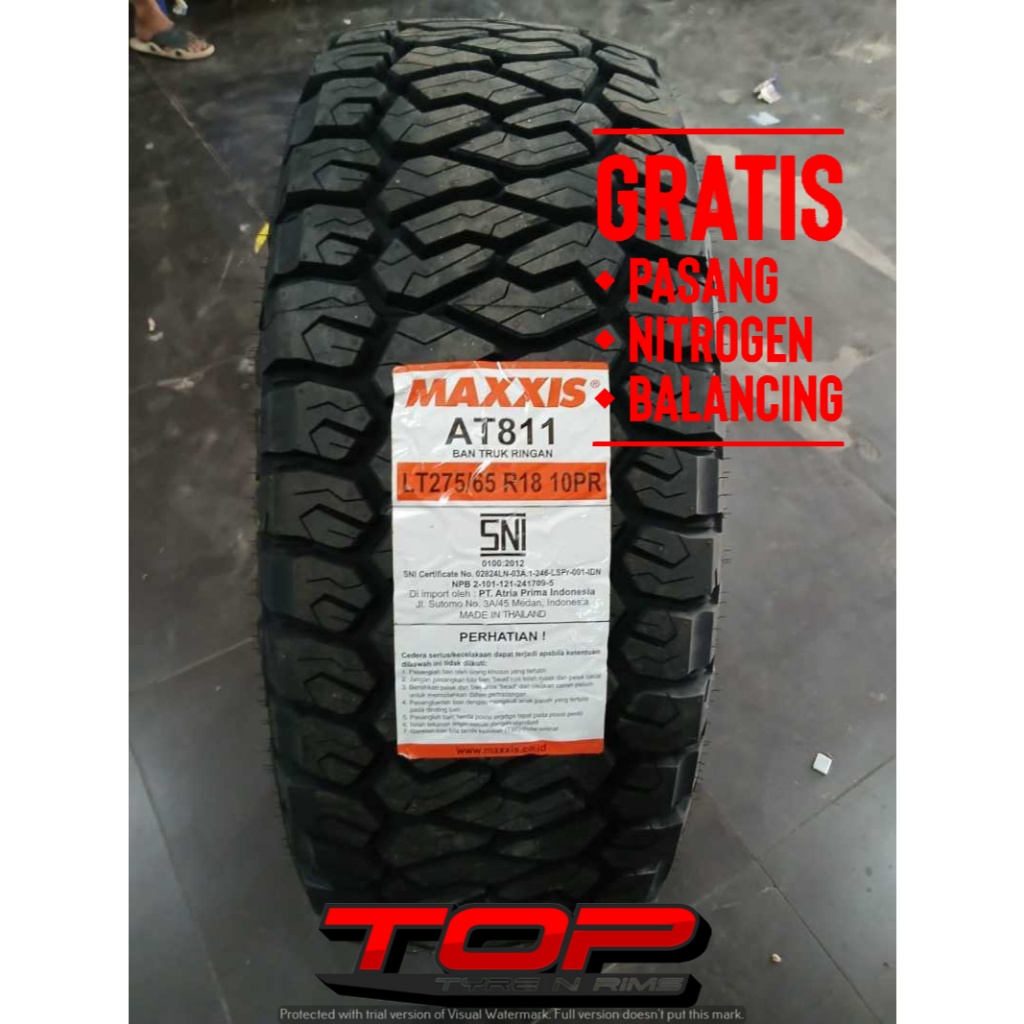 Ban Mobil Pajero Fortuner Hilux Maxxis 275 65 R17 Ban Dengan Tulisan Putih