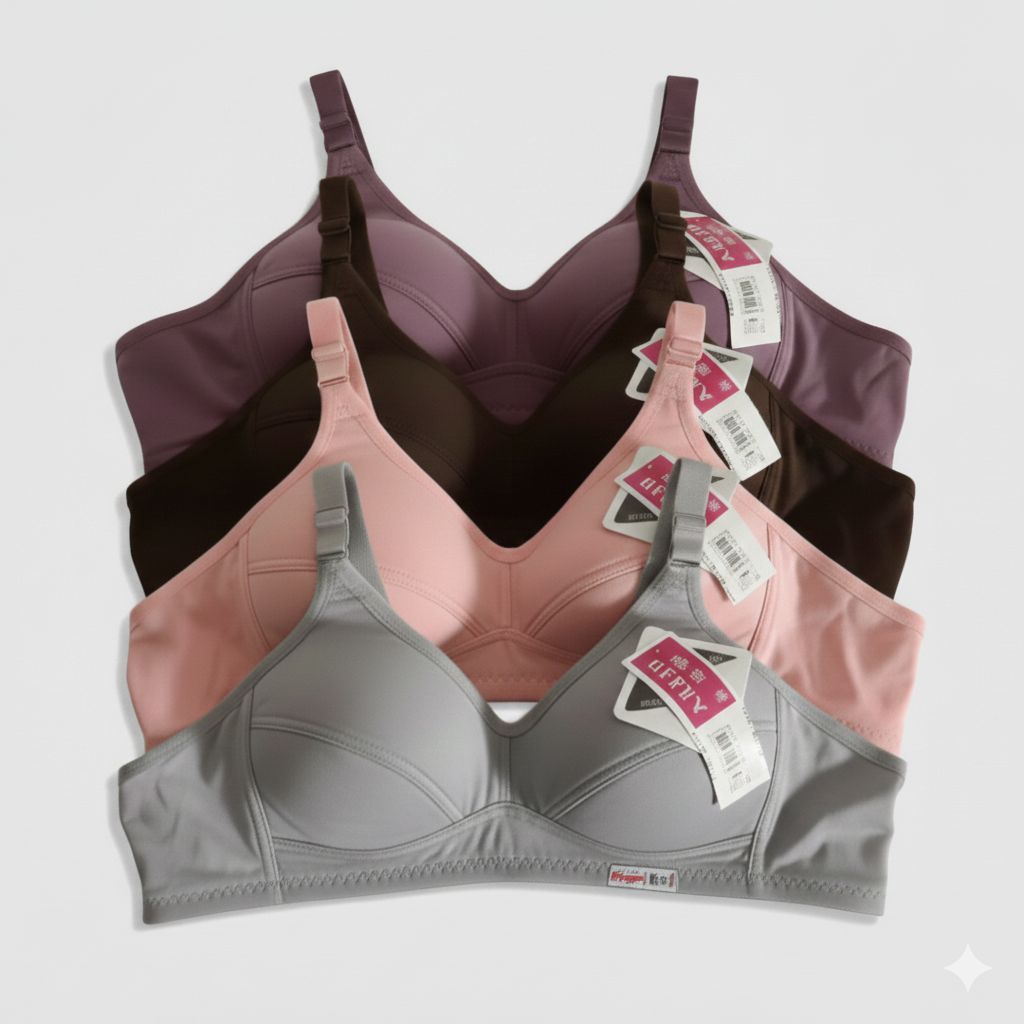 Sport Bra Gufy Dewasa Premium – Katun Tebal, Lembut, Tanpa Busa dan Kawat