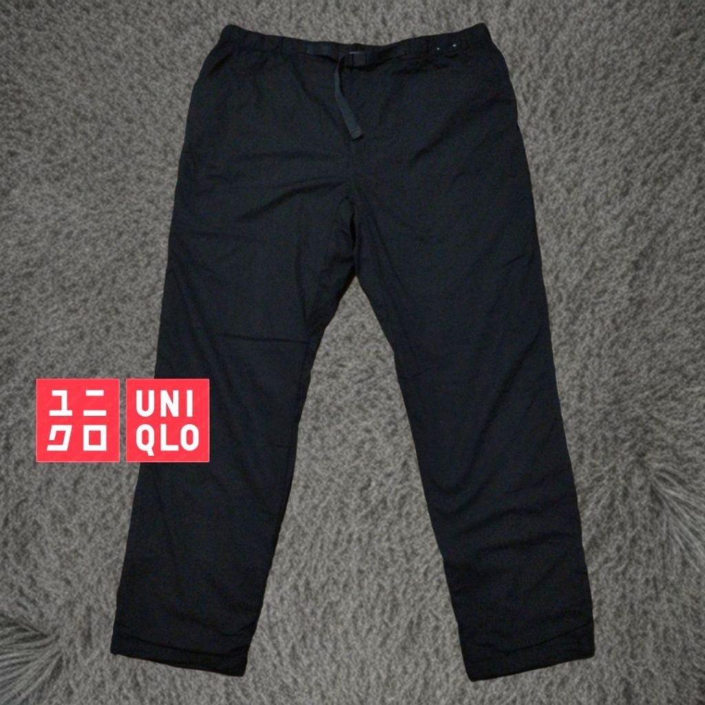 UNIQLO  Geared Heattech celana panjang cargo utility bahan ripstop outdoor gorpcore size 3xl black